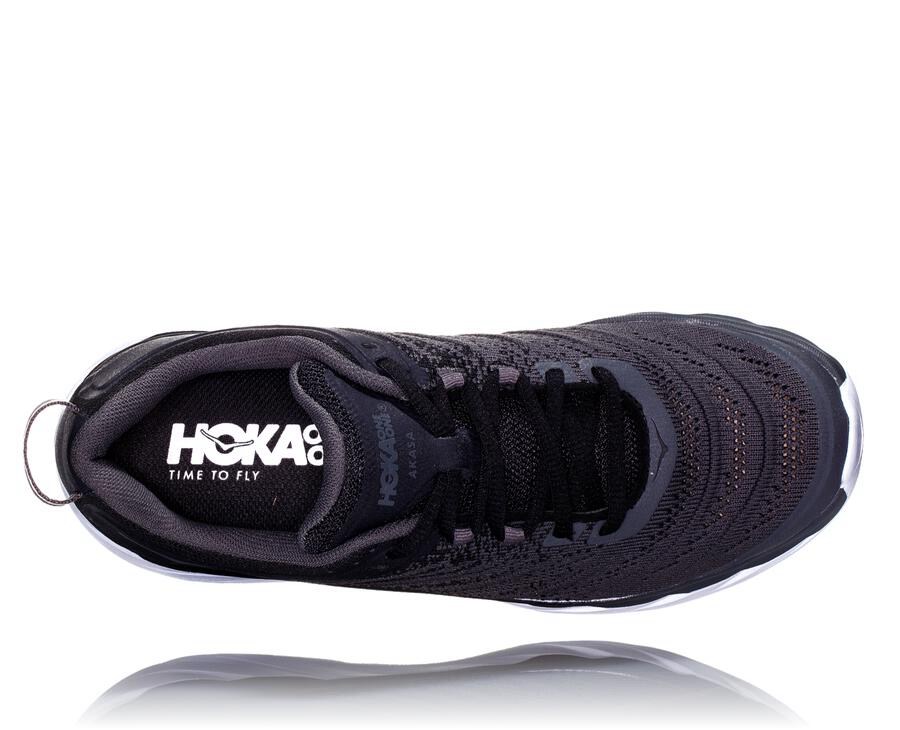 Hoka One One Koşu Ayakkabısı Kadın Siyah/Beyaz - Akasa - YX5492607